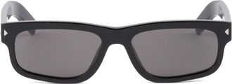 Prada Occhiali da sole squadrati - Nero