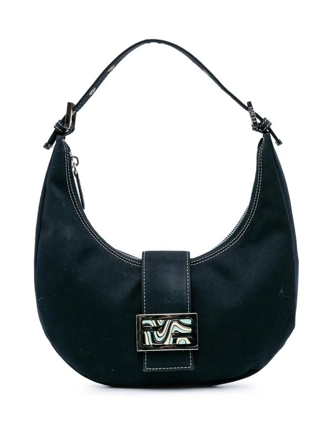 2000-2010 Canvas FF Marble Croissant shoulder bag - Blue