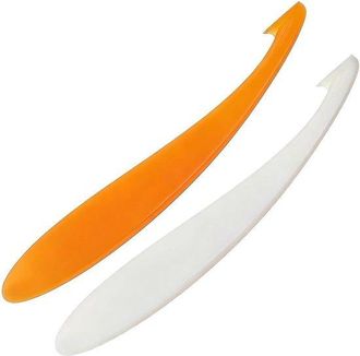 OEM Juego De 4 Peladores De Naranjas De Pl&aacute;stico De 15 Cm - Dise&ntilde;o Ergon&oacute;mico Blanco Y Naranja Para El Consumo Diario De Fruta
