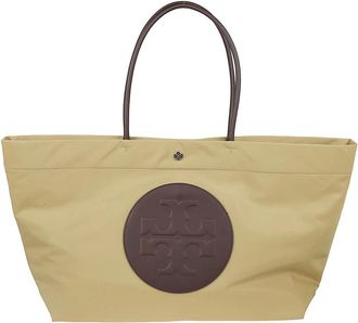 Tory Burch Ella Tote Bag - Dames - Shoppers - Beige - ONE Size - Nylon - Tassen