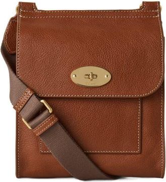 Mulberry Small Antony Leather Stitched Crossbody Bag in Oak at Nordstrom