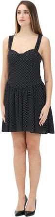 Mar De Margaritas Polka Dot Korte Jurk Claire - Dames - Korte kleedjes - Zwart - L - Kleedjes