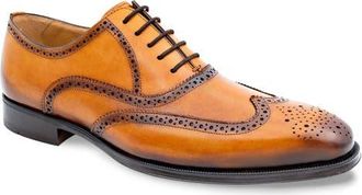 Mezlan Galco Wingtip Oxford in Cognac at Nordstrom, Size 10.5
