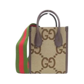 Gucci Pre-owned Vintage Canvas Mini Bag - Dames - Pre-owned - Veelkleurig - Maat: ONE Size Leer