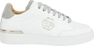Philipp Plein Leren Lo-Top Sneakers - Heren - Sneakers - Wit - 45 EU - Leer - Schoenen
