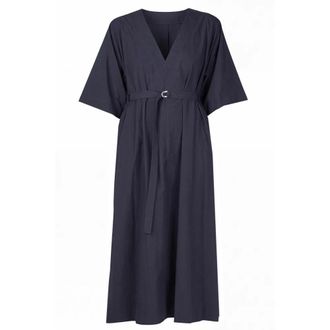 ottod'Ame Midi Dresses, female, Blue, Size: 2XS Long Cotton Dress