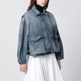 Maison Margiela Blue denim jacket with flap pockets