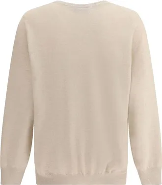 Brunello Cucinelli Mens Beige Cashmere Sweater Clothing