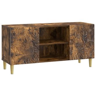 vidaXL Mueble De Tv 102 X 34,5 X 50 Cm Roble Ahumado Vidaxl