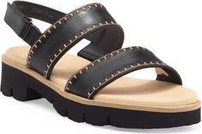 Paul Green Alana Sandal in Black Star Leather at Nordstrom Rack, Size 9Us / 6.5Uk