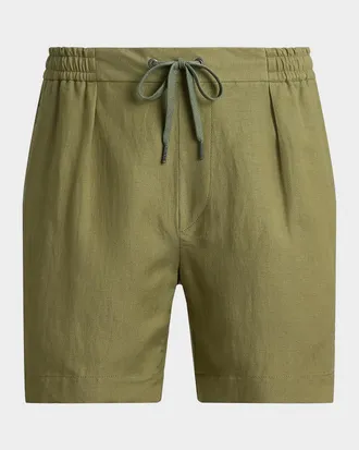 Polo Ralph Lauren Men & apos;s Silk-Linen Drawstring Shorts