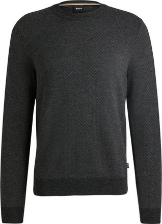 HUGO BOSS Round-neck Truien - Heren - Ronde hals truien - Grijs - XL - Truien & Vesten
