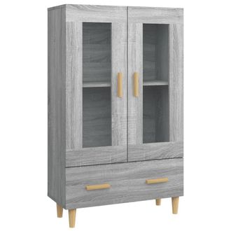 Berkfield Home Highboard Grey Sonoma 70x31x115 cm Engineered Wood | Size: 70 x 31 x 115 cm