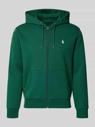 Polo Ralph Lauren Regular Fit Sweatjacke aus Baumwoll-Mix in Oliv, Gr&ouml;&szlig;e XXL