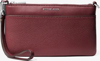 Michael Kors Jet Set Medium Pebbled Leather Convertible Wristlet