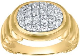 LuvMyJewelry Celeste 0.6 Ct 14K Gold Puff Diamond Ring in 14K Yellow Gold at Nordstrom, Size 5.5