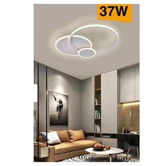 Trade Shop Trade Shop Traesio - Trade Shop - Plafoniera Led Design Modern 3 Cerchi 37 Watt Light Naturalda C32