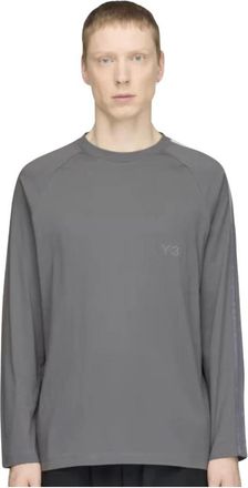 Yohji Yamamoto Oversized Gradient Stripes Long Sleeve Tee - Heren - Longsleeves - Grijs - S - Tops