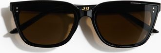 H&M Eckige Sonnenbrille - Schwarz
