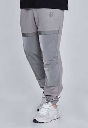 Siksilk Joggers de forro polar gris para hombre SikSilk XL