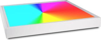 Trade Shop Trade Shop - 94w Led L&aacute;mpara De Techo Rgb+4000k Rgbw 24v Cromoterapia L&aacute;mpara De Techo 62x62cm