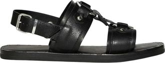 Dsquared2 Flat Sandalen - Dames - Sandalen - Zwart - 40 1/2 EU - Schoenen