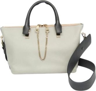 Chlo&eacute; Pre-owned Baylee Handtas - Dames - Vintage Handtas - Grijs - ONE Size - Leer - Vintage