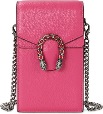 Tiffany & Fred Dragon Crystal Leather Phone Bag