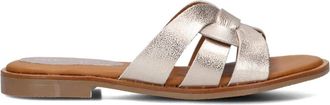 Stefano Lauran Glamoureuze Leren Slippers - Dames - Sandalen - Geel - 41 EU - Leer - Schoenen