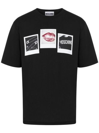 Moschino T-shirt con stampa grafica - Nero