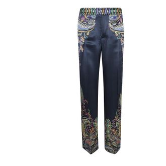 Etro Etro, Wide Trousers, female, Multicolor, Size: 2XS Wide-Leg Trousers