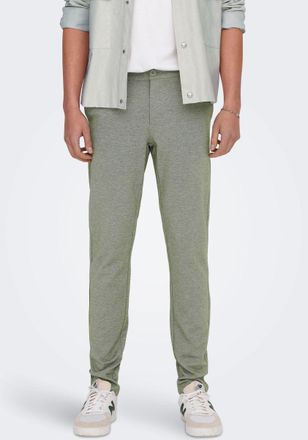 Only & Sons Chinohose ONLY & SONS, Herren, Gr. 28, L&auml;nge 30, gr&uuml;n (olive night), Web, Obermaterial: 64% Viskose, 31% Polyester, 5% Elasthan, unifarben, slim fit k