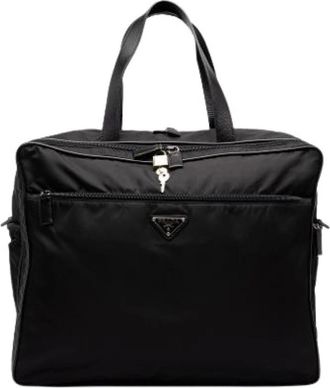 Prada Pre-owned Nylon Travel Bag - unisex - Vintage Shopper - Zwart - ONE Size - Nylon - Vintage