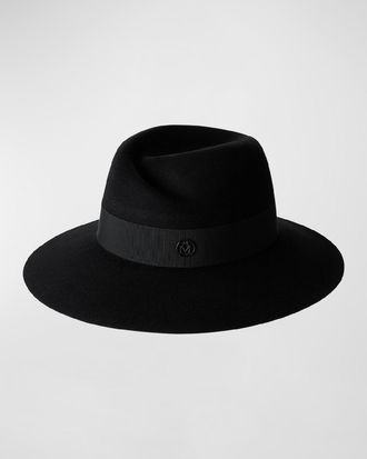 Maison Michel Virginie Water-Resistant Wool Felt Fedora Hat