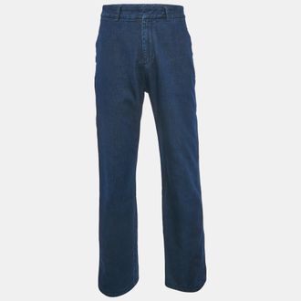 Emporio Armani Navy Blue Denim Workwear Jeans L Waist 35
