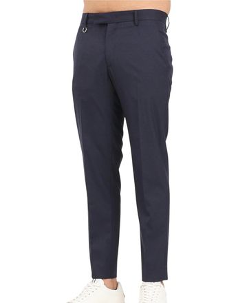Golden Craft 1957 Blue Tapered Wool-Blend Trousers
