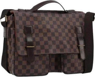 Louis Vuitton Pre-owned Cross Body Bags, female, Brown, Size: ONE SIZE Pre-owned Vintage Damier Ebene Shoulder Bag