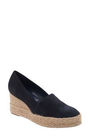 Andr&eacute; Assous Patti Espadrille Wedge in Navy Suede at Nordstrom Rack, Size 11
