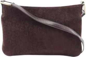 Celine Pre-owned Suede Shoulder Bag - Dames - Vintage Schoudertas - Bruin - ONE Size - Leer - Vintage