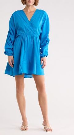 FRNCH Andreas Long Sleeve Minidress in Bleu Electrique at Nordstrom Rack, Size X-Small