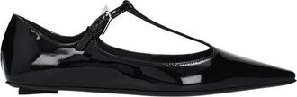 The Attico Ballerina van lakleer - Dames - Ballerinas - Zwart - 38 EU - Leer - Schoenen