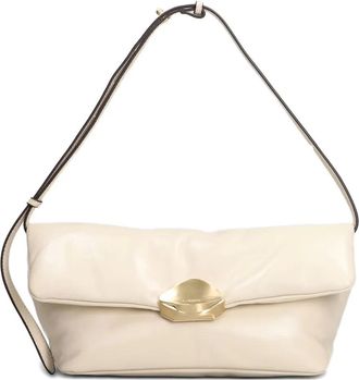 Cult Gaia Wren shoulder bag - women - Leather/Cotton - One Size - Neutrals