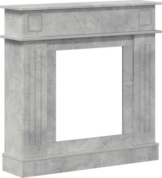 vidaXL Marco De Chimenea Gris Hormig&oacute;n 102 X 26 X 100 Cm Vidaxl