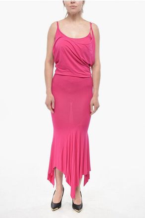 The Attico Double-Fabric Jersey Slip Dress size 36