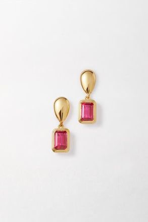 Edge of Ember Pebble Birthstone Drop Earrings in Ruby (July) at Nordstrom