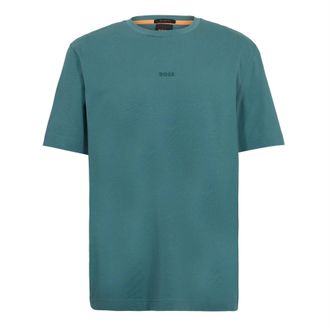 HUGO BOSS Oversized T-shirt voor heren met Tchup-logo (Groen)