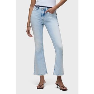 Hudson Barbara Flap Pocket Bootcut Crop in Whimsy at Nordstrom, Size 33