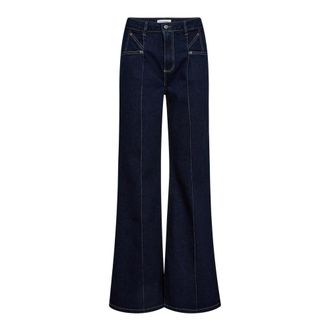 Co'Couture Dames, Jeans, Blauw, Maat: S Katoen