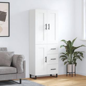 Berkfield Home Highboard White 69.5x34x180 cm Engineered Wood