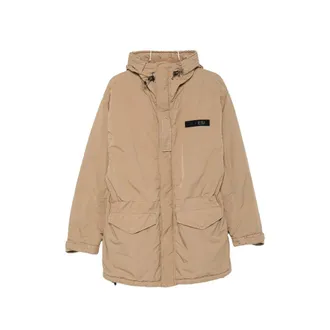 Aspesi Hooded Logo-patch Jacket